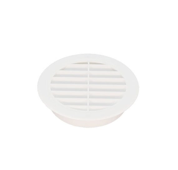 Upmann Lüftungsgitter rund, DN 100 weiß 66610